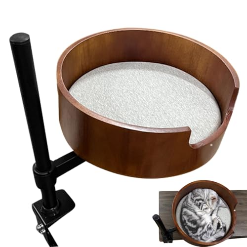 Ungtyb Katzenhängematte für Schreibtisch, 360° drehbar, Katzenbett, weiche Plüschmatten, Katzenbox, nicht rostende Katzenhängematte, für drinnen und draußen, 34 cm für drinnen und draußen, Ungtyb Katzenhängematte für Schreibtisch, 360° drehbar, Katzenbett, weiche Plüschmatten, Katzenbox, nicht rostende Katzenhängematte, für drinnen und draußen, 34 cm für drinnen und draußen, von Ungtyb
