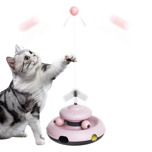Ungtyb Katzenspielzeug Mit Rutschfester Basis, Interaktives Spielzeug Für Katzen, Mehrzweck-Trackball, Ansprechender Ball, Haustier-Teaser, Katzen-Track-Spielzeug 7,05 X 7,05 X 15,35 Zoll Für Katzen Ungtyb Katzenspielzeug Mit Rutschfester Basis, Interaktives Spielzeug Für Katzen, Mehrzweck-Trackball, Ansprechender Ball, Haustier-Teaser, Katzen-Track-Spielzeug 7,05 X 7,05 X 15,35 Zoll Für Katzen von Ungtyb