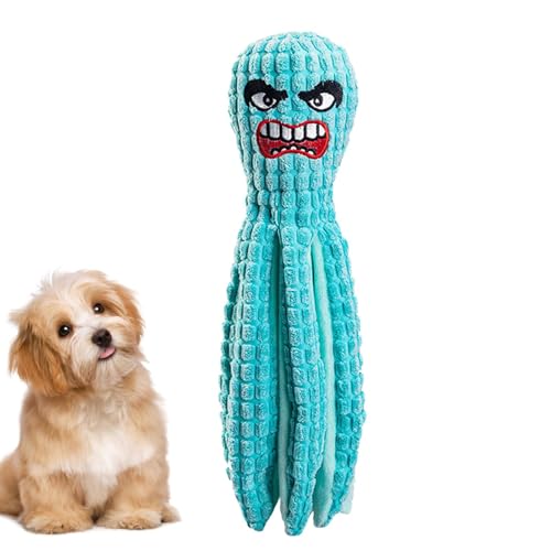 Ungtyb Octopus Dog Toy, Plüsch-Bissspielzeug, Spielzeug, Tierresistent, interaktives Spielzeug mit m, weiches Gewebe, kleine große Hunde, für Unterhaltung im Training, 36 x 10 x 10 cm, Ungtyb Octopus Dog Toy, Plüsch-Bissspielzeug, Spielzeug, Tierresistent, interaktives Spielzeug mit m, weiches Gewebe, kleine große Hunde, für Unterhaltung im Training, 36 x 10 x 10 cm, von Ungtyb
