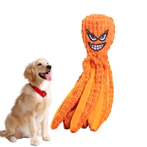 Ungtyb Octopus Dog Toy, Squeaky Tug of War Plush, Interactive Chew Toy for Puppies, Small, Medium, Large Breeds, Bite-Resistant Enrichment Play Toy for Training and Fun, 14.17x3.94 Inches Ungtyb Octopus Dog Toy, Squeaky Tug of War Plush, Interactive Chew Toy for Puppies, Small, Medium, Large Breeds, Bite-Resistant Enrichment Play Toy for Training and Fun, 14.17x3.94 Inches von Ungtyb