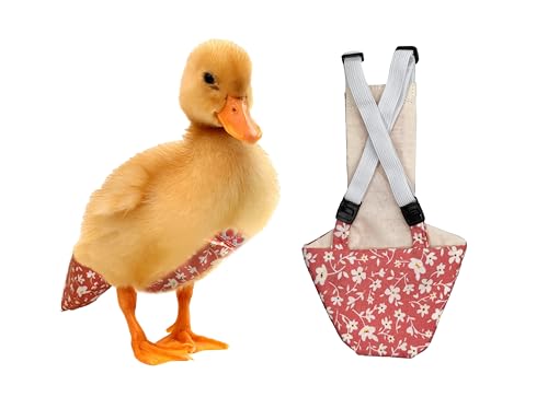 Uni Infinity Entenwindeln für Enten und Entchen, Einwegfutter, wiederverwendbar, verstellbar, Größe passend für XS, Rosa mit Blumenmuster, klein, 1 Stück Uni Infinity Entenwindeln für Enten und Entchen, Einwegfutter, wiederverwendbar, verstellbar, Größe passend für XS, Rosa mit Blumenmuster, klein, 1 Stück von Uni Infinity