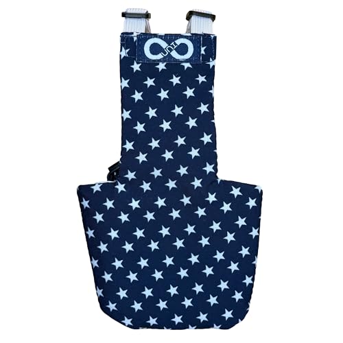 Uni Infinity Hühner-Windeln für Hühner, Hahn – Einwegfutter, wiederverwendbar, verstellbar, Größe passend für Hühner (Stars USA, Huhn Small, 1, Stück) von Uni Infinity