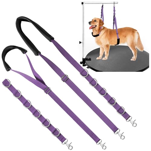 Bauchgurt für Hundepflege – Hundepflegeschlaufen für Tischarmverlängerung mit Klemm-Verlängerungsschlaufe, Badefessel, kein Sitzen, Haunch-Halter für kleine und mittelgroße Hunde, Haarschneidewaschen von Uni PNR