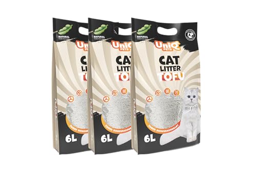 UNIQ PETS Tofu Katzenstreu 7,5kg 18L kein Geruch I Bio Katzenstreu klumpend Staubfrei I Naturreines tofu Cat Litter I Geruchsneutralisierend I Klumpstreu Ohne Staub UNIQ PETS Tofu Katzenstreu 7,5kg 18L kein Geruch I Bio Katzenstreu klumpend Staubfrei I Naturreines tofu Cat Litter I Geruchsneutralisierend I Klumpstreu Ohne Staub von UniQ PETS