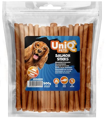 UniQ Pets Hundeleckerli Kaustangen für Hunde weizenfrei mit 85% Fleisch weiche Snacks leckerli kleine Hunde große hundesnack von UniQ PETS