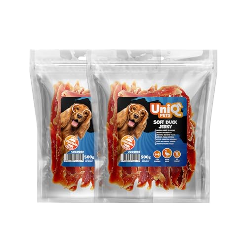 UniQ Pets Hundeleckerli weiche Entenbrustfilet Streifen glutenfrei für große Hunde 2X 500 g UniQ Pets Hundeleckerli weiche Entenbrustfilet Streifen glutenfrei für große Hunde 2X 500 g von UniQ PETS