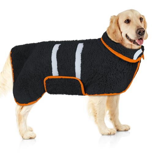 Hunde-Bademantel, super saugfähig, groß, schnell trocknend, Bademäntel für nach dem Baden, weich, verstellbar, warm, hält Hunde (S-XXL) von Unicorn Catcher