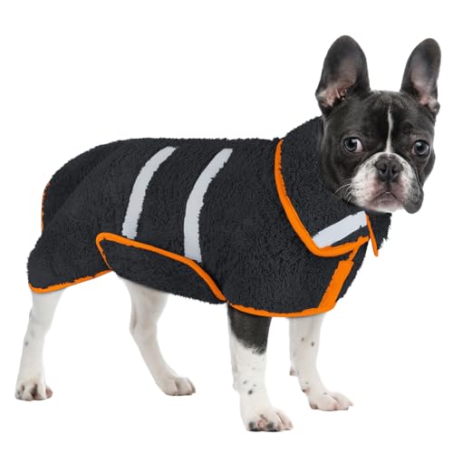 Hunde-Bademantel, super saugfähig, groß, schnell trocknend, Bademäntel für nach dem Baden, weich, verstellbar, warm, hält Hunde (S-XXL) von Unicorn Catcher