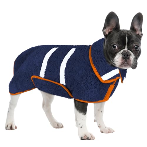 Hunde-Bademantel, super saugfähig, groß, schnell trocknend, Bademäntel für nach dem Baden, weich, verstellbar, warm, hält Hunde (S-XXL) von Unicorn Catcher