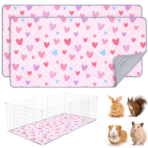 Meerschweinchen-Bettwäsche, waschbar, Meerschweinchen-Käfig-Auskleidung, wiederverwendbar, wasserdicht, Meerschweinchen-Bettwäsche für Käfig, super saugfähige Meerschweinchen-Urinier-Pads für von Unicorn Catcher