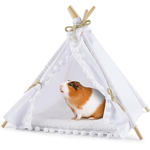 Meerschweinchen Versteck Meerschweinchen Käfige Zubehör Zelt Meerschweinchenhaus Maschinenwaschbares Meerschweinchen Zelt mit Bett Kleintierhaus für Meerschweinchen, Hamster, Ratten, Häschen von Unicorn Catcher