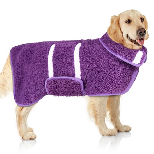 Supersaugfähiger PetGear Hunde-Bademantel zum Trocknen von Hunden – weiches Hundehandtuch – Warner Bros verstellbarer Trockenmantel für nach dem Baden – S-XXL Supersaugfähiger PetGear Hunde-Bademantel zum Trocknen von Hunden – weiches Hundehandtuch – Warner Bros verstellbarer Trockenmantel für nach dem Baden – S-XXL von Unicorn Catcher