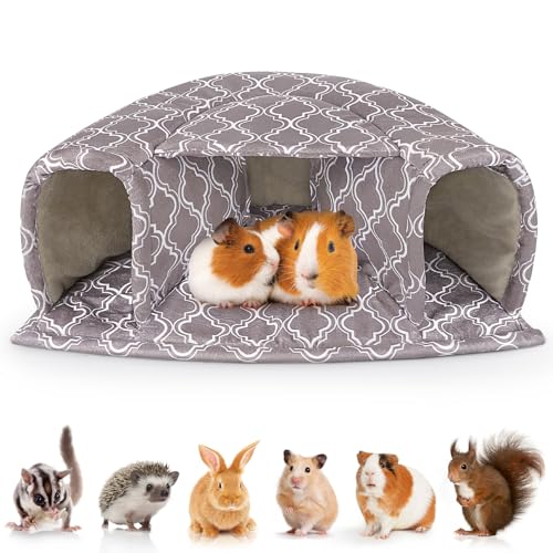 Unicorn Catcher Meerschweinchen-Versteck großes Meerschweinchenbett, gemütliches Meerschweinchenhaus, warm, Meerschweinchentunnel, waschbar, Meerschweinchen-Zubehör für kleine Haustiere, Hamster, von Unicorn Catcher