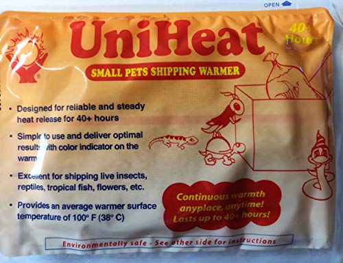 Uniheat Perfect Choice Versandwärmer 40 + Stunden, 50 Stück + Gratis Bonus! 1 x 20 Stunden Wärmepackung! 40 Stunden Wärme für den Versand von lebenden Korallen, Insekten, Reptilien etc. von Uniheat