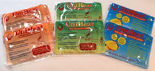 Uniheat Versandwärmer, drei Paar Wärmepacks: zwei 40 Stunden, zwei 30 Stunden und zwei 20 Stunden Wärmepacks – insgesamt 6 Packungen von Uniheat