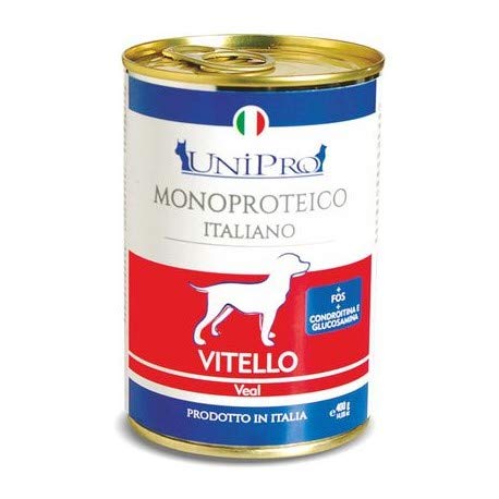 Uniprò Monopreteico Nassfutter für Hunde, 400 g, Packung mit 6 Stück von Uniprò