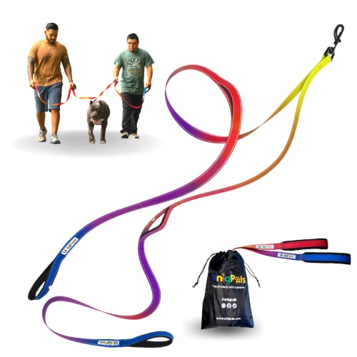 Uniqpals Doppelte Hundeleine für mittelgroße bis große Hunde | 1,8 m große Hundeleine für zwei Personen mit strapazierfähigen reflektierenden Nähten, doppelt gepolsterten Griffen, Tragetasche und Spenden an Wohltätigkeitsorganisation Uniqpals Doppelte Hundeleine für mittelgroße bis große Hunde | 1,8 m große Hundeleine für zwei Personen mit strapazierfähigen reflektierenden Nähten, doppelt gepolsterten Griffen, Tragetasche und Spenden an Wohltätigkeitsorganisation von Uniqpals