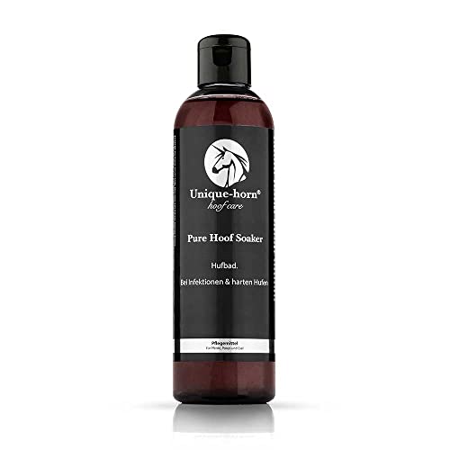 Unique-horn Pure Hoof Soaker 250ml | Reinigt die Hufe Ihrer Pferde | Konzentrat zur Herstellung eines Hufbades von Unique-horn