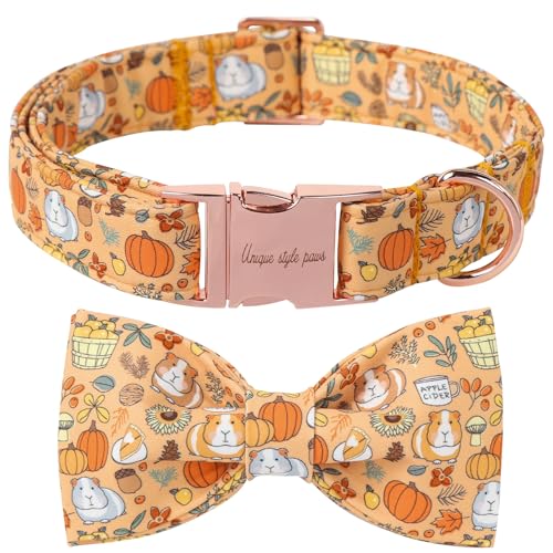 Halloween-Hundehalsband mit Schleife, Unique style paws Kürbis-Hundehalsband, ausgefallenes Haustiergeschenk für Halloween, passend für kleine, mittelgroße und große Jungen-Mädchen Halloween-Hundehalsband mit Schleife, Unique style paws Kürbis-Hundehalsband, ausgefallenes Haustiergeschenk für Halloween, passend für kleine, mittelgroße und große Jungen-Mädchen von Unique style paws