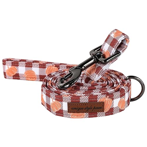 Unique style paws Halloween Hundeleine passend zum Kürbis Karierten Hundehalsband, Robuste Langlebige Baumwolle Hundeleine, Kürbis Hundetraining Leine für Kleine Mittlere Große Hund Unique style paws Halloween Hundeleine passend zum Kürbis Karierten Hundehalsband, Robuste Langlebige Baumwolle Hundeleine, Kürbis Hundetraining Leine für Kleine Mittlere Große Hund von Unique style paws
