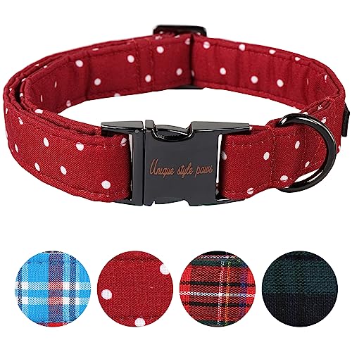 Unique style paws Hundehalsband, Metallschnalle, Geschenk für kleine, mittelgroße und große Jungen, Mädchen, Hunde, Halsumfang 40,6–66 cm Unique style paws Hundehalsband, Metallschnalle, Geschenk für kleine, mittelgroße und große Jungen, Mädchen, Hunde, Halsumfang 40,6–66 cm von Unique style paws