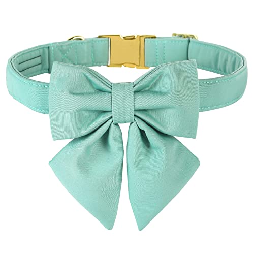 Unique style paws Hundehalsband aus Baumwolle mit Fliege, verstellbares Halsband für kleine Hunde, Welpen und Katzen mit goldener Metallschnalle Unique style paws Hundehalsband aus Baumwolle mit Fliege, verstellbares Halsband für kleine Hunde, Welpen und Katzen mit goldener Metallschnalle von Unique style paws
