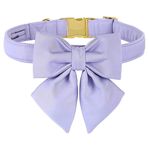 Unique style paws Hundehalsband aus Baumwolle mit Fliege, strapazierfähiges und bequemes Halsband in 12 einfarbigen Farben, verstellbare Fliege für kleine Hunde, Welpen und Katzen, mit goldener Unique style paws Hundehalsband aus Baumwolle mit Fliege, strapazierfähiges und bequemes Halsband in 12 einfarbigen Farben, verstellbare Fliege für kleine Hunde, Welpen und Katzen, mit goldener von Unique style paws