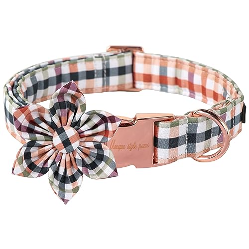 Unique style paws Hundehalsband mit Blume, Bequemes Baumwoll-Hundehalsband, Blumenhalsband für Jungen Mädchen Hunde, Blumenhalsband mit Metallschnalle, XS, Hals 8-12in Unique style paws Hundehalsband mit Blume, Bequemes Baumwoll-Hundehalsband, Blumenhalsband für Jungen Mädchen Hunde, Blumenhalsband mit Metallschnalle, XS, Hals 8-12in von Unique style paws