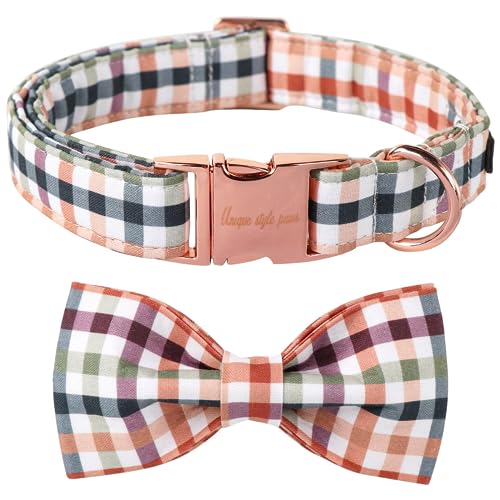 Unique style paws Hundehalsband mit Fliege, Bequemes Hundehalsband aus Baumwolle, Fliegenhalsband für Jungen Mädchen Hunde, Fliegenhalsband mit Metallschnalle, XL, Hals 16-26in Unique style paws Hundehalsband mit Fliege, Bequemes Hundehalsband aus Baumwolle, Fliegenhalsband für Jungen Mädchen Hunde, Fliegenhalsband mit Metallschnalle, XL, Hals 16-26in von Unique style paws