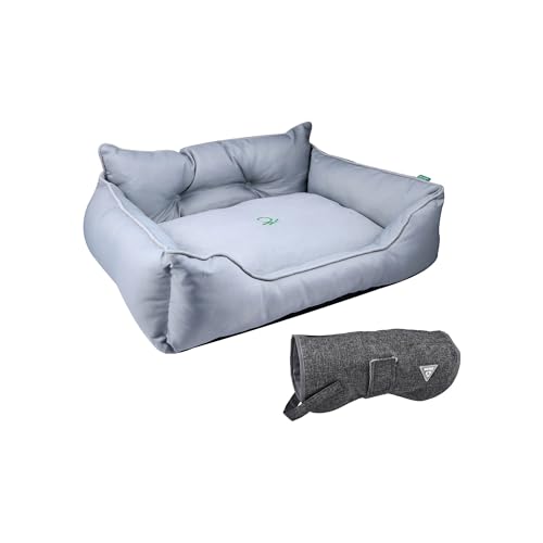 United Colors of Benetton Haustierbett | Farbe Grau | Maße 50 x 40 x 18 cm | ergonomisches Bett für mittelgroße Hunde | maschinenwaschbarer Bezug | und Haustiermantel 25 cm, schwarz United Colors of Benetton Haustierbett | Farbe Grau | Maße 50 x 40 x 18 cm | ergonomisches Bett für mittelgroße Hunde | maschinenwaschbarer Bezug | und Haustiermantel 25 cm, schwarz von United Colors of Benetton