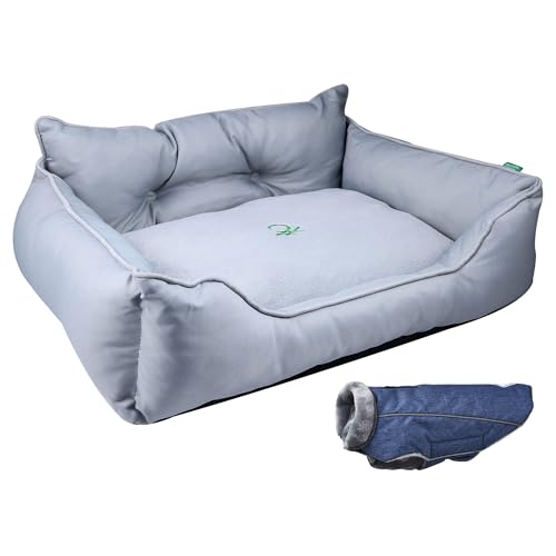 United Colors of Benetton Haustierbett | Farbe Grau | Maße 90 x 70 x 28 cm | ergonomisches Bett für mittelgroße Hunde | maschinenwaschbarer Bezug | und Mantel für Haustiere 40 cm blau United Colors of Benetton Haustierbett | Farbe Grau | Maße 90 x 70 x 28 cm | ergonomisches Bett für mittelgroße Hunde | maschinenwaschbarer Bezug | und Mantel für Haustiere 40 cm blau von United Colors of Benetton