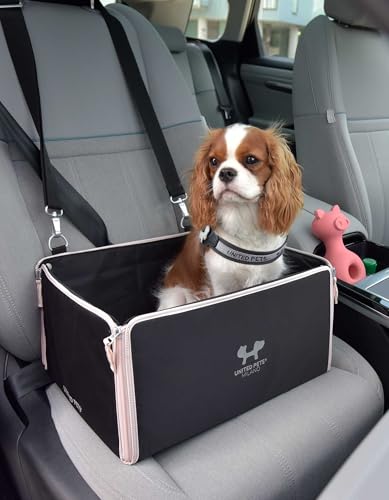 UNITED PETS Car Box Auto Hundetransportbox | waschbares Innenfutter | 100% R-Pet | Schwarz Rosa | Faltbar | Kompatibel mit Allen Autos | Transportbox | Reisebox UNITED PETS Car Box Auto Hundetransportbox | waschbares Innenfutter | 100% R-Pet | Schwarz Rosa | Faltbar | Kompatibel mit Allen Autos | Transportbox | Reisebox von United Pets