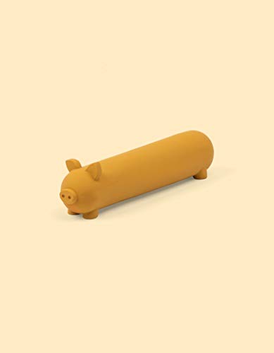 United Pets Pigs: Wursty Latex-Spielzeug für Hunde, senfbraun, geeignet für kleine und mittelgroße Hunde von United Pets