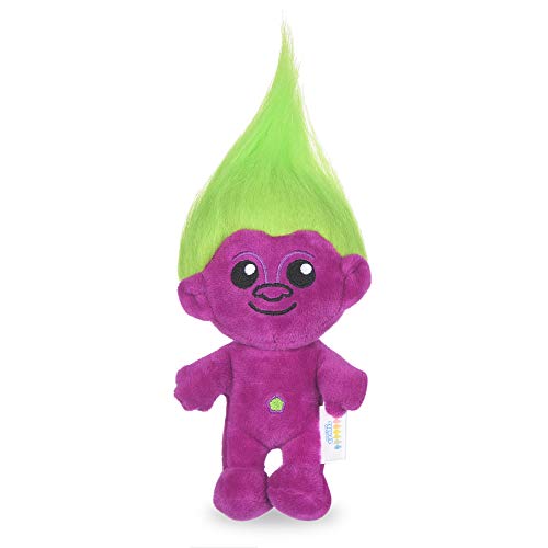 DreamWorks Trolls Spielzeug für Hunde | 22,9 cm Plüsch-Hundespielzeug mit grünem Haar und violettem Körper | Plüschstoff, weich, mittelgroß, quietschend von Universal Studios Trolls