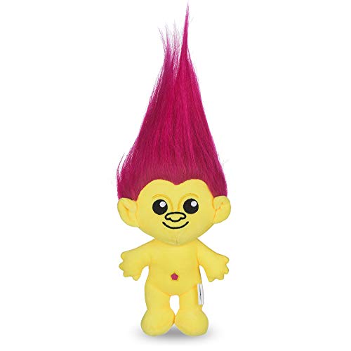 Universal Studios Trolls Toys for Dogs | 6 Inch Plush Dog Toy with Pink Hair and Yellow Body | Dog Toy with Squeaker | Plush Fabric Soft Small Squeaky Dog Toy from Trolls von Universal Studios Trolls