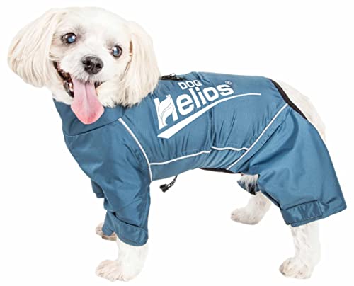 Dog Helios Hurricanine Hundemantel, wasserdicht, reflektierend, wärmereflektierend, Größe XS, Blau von Pet Life