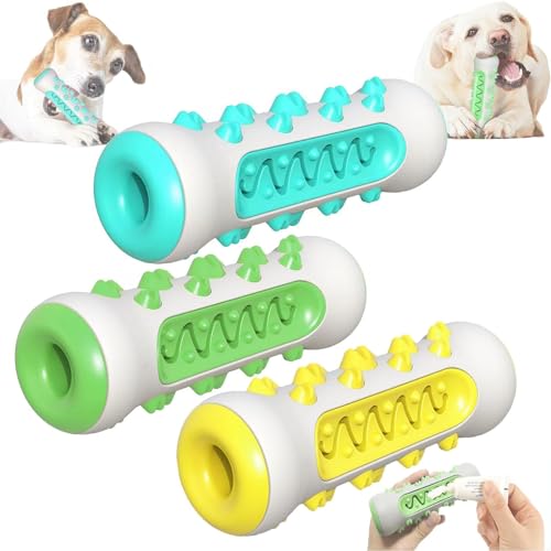 UnniQ The Poochchew – 2024 Beste Kauzahnbürste für Hunde, 360°-Hundezahnbürsten-Kauspielzeug, Hundezahnreinigungsspielzeug für Aggressive Kauer, Zahnpflege Ihres Hundes, Tiefenreinigung (3Pcs) von UnniQ