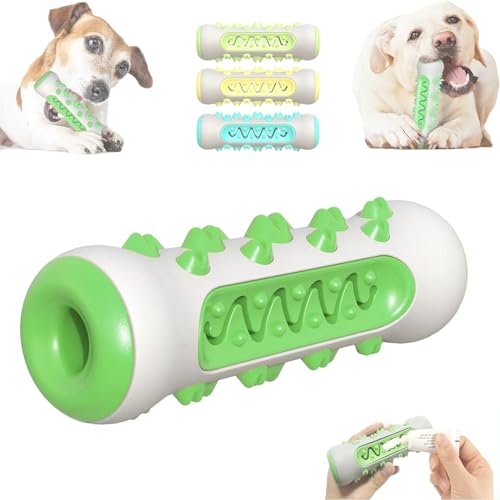 UnniQ The Poochchew – 2024 Beste Kauzahnbürste für Hunde, 360°-Hundezahnbürsten-Kauspielzeug, Hundezahnreinigungsspielzeug für Aggressive Kauer, Zahnpflege Ihres Hundes, Tiefenreinigung (Green) von UnniQ