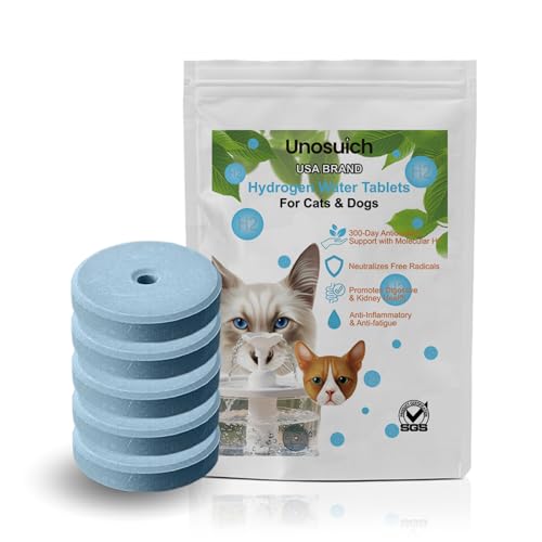 Wasserstoff-Wassertabletten für Katzen & Hunde, 300-Tage-Versorgung, antioxidative Unterstützung, neutralisiert freie Radikale und Entgiftung, unterstützt die Verdauungs- und Nierengesundheit Wasserstoff-Wassertabletten für Katzen & Hunde, 300-Tage-Versorgung, antioxidative Unterstützung, neutralisiert freie Radikale und Entgiftung, unterstützt die Verdauungs- und Nierengesundheit von Unosuich