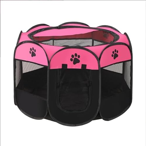 Welpenauslauf Faltbar, Welpenlaufstall für Drinnen, Laufstall Hund Pop-Up, Tragbarer Haustier Hundezaun, Hundeauslauf für Innen Hasen Katzen, für Katzen, Hunde, Kaninchen 73 x 73 x 43 cm (Rosenrot) Welpenauslauf Faltbar, Welpenlaufstall für Drinnen, Laufstall Hund Pop-Up, Tragbarer Haustier Hundezaun, Hundeauslauf für Innen Hasen Katzen, für Katzen, Hunde, Kaninchen 73 x 73 x 43 cm (Rosenrot) von Unpoten