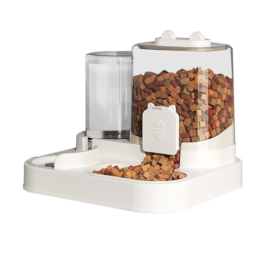 Auto Feeder Pets, Automatic Pet Feeder Watering, 9.84x8.66x8.27 Inches Compact Design Easy to Use, Detachable Food Bowl Drinking Dish for Bedroom, Balcony, Living Room and Kitchen Auto Feeder Pets, Automatic Pet Feeder Watering, 9.84x8.66x8.27 Inches Compact Design Easy to Use, Detachable Food Bowl Drinking Dish for Bedroom, Balcony, Living Room and Kitchen von Uonguon