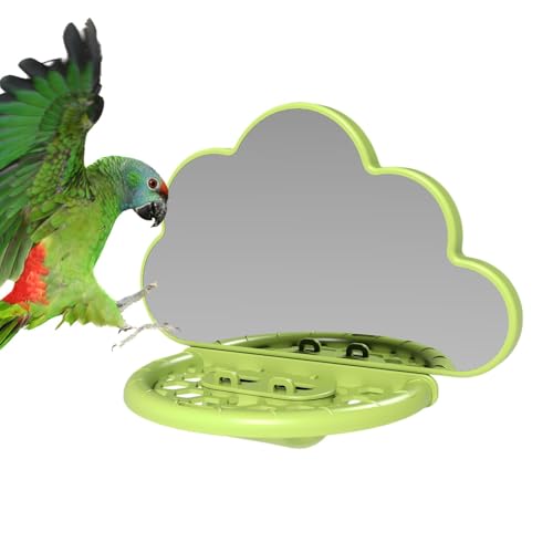 Bird Perch Stand, Parrot Perch Mirror, Mirror for Cockatiels and Parakeets, Portable Feeding Cup, Bird Cage Accessories for Enrichment and Comfort, Ideal for Small to Medium Birds Bird Perch Stand, Parrot Perch Mirror, Mirror for Cockatiels and Parakeets, Portable Feeding Cup, Bird Cage Accessories for Enrichment and Comfort, Ideal for Small to Medium Birds von Uonguon