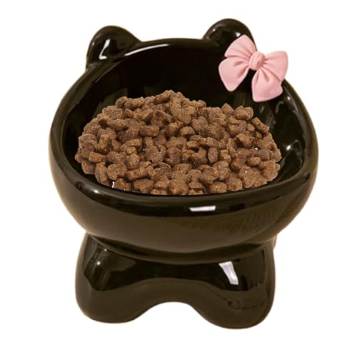 Ceramic Raised Cat Bowl | Tilted Ceramic Cat Bowl | 15-Degree Tilted Pet Food Bowl Comfortable Feeding | Non-Slip Kitten-Shape Design for Indoor Cats and Small Dogs Ceramic Raised Cat Bowl | Tilted Ceramic Cat Bowl | 15-Degree Tilted Pet Food Bowl Comfortable Feeding | Non-Slip Kitten-Shape Design for Indoor Cats and Small Dogs von Uonguon