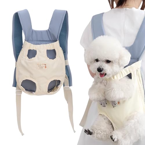 Dog Backpack Carrier, Breathable Lightweight Dog Holder Chest, Multipurpose Small Medium Pets Puppy Kitten Animals, for Travel Hiking Cycling, 7.48x12.2 inches von Uonguon
