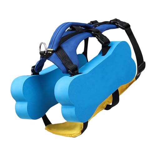 Dog Swim Vest, Puppy Swimming Safety Vest, Compact Design Adjustable Life Preserver with Rescue Handle, Lightweight Reflective Float Coat for Small, Medium and Large Dogs von Uonguon