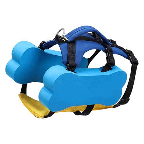 Dog Swim Vest, Puppy Swimming Safety Vest, Compact Design Adjustable Life Preserver with Rescue Handle, Lightweight Reflective Float Coat for Small, Medium and Large Dogs von Uonguon