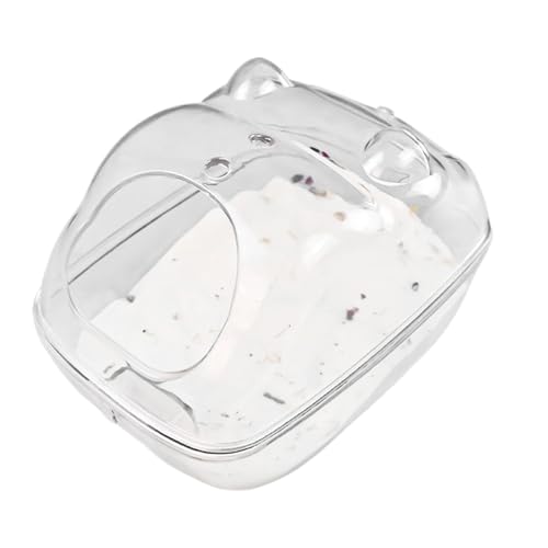 Hamster Sand Bath Container, Sturdy Small Animal Bathroom Box, Dust Bathing Habitat, Enclosure for Gerbils, Chinchillas Dwarf Hamsters,5.16x3.54x3.43 Inches von Uonguon