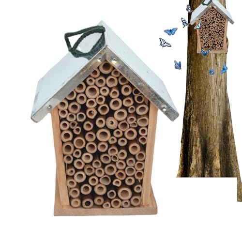 Ladybug House, Sturdy Wooden Habitat Nesting Box, Decorative Outdoor Shelter for Ladybugs and Lacewings, Garden Backyard Balcony Farm Decor, Heavy Duty Ladybug House, Sturdy Wooden Habitat Nesting Box, Decorative Outdoor Shelter for Ladybugs and Lacewings, Garden Backyard Balcony Farm Decor, Heavy Duty von Uonguon