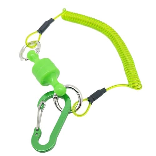 Magnetic Net Retractor, Trout Fishing Gear, Quick Release Fish Carabiner Tool, Fishing Accessories for Easy Net Access, Backpacking Charter Trips, 5.91x3.15x1.18 Inches von Uonguon