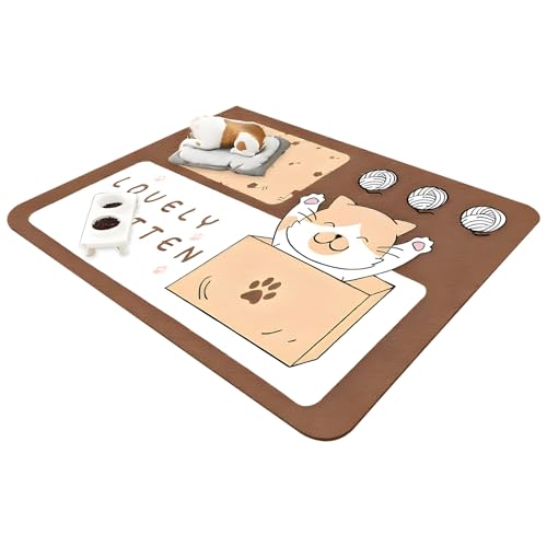 Pet Mats, Anti Slip Absorbent Urine Pad Protector, 19.69x31.5 Inches Compact Heavy Duty Reusable Waterproof Mat for Puppy Training, Potty Accidents, Food, Water Bowl Area, Dogs and Cats Pet Mats, Anti Slip Absorbent Urine Pad Protector, 19.69x31.5 Inches Compact Heavy Duty Reusable Waterproof Mat for Puppy Training, Potty Accidents, Food, Water Bowl Area, Dogs and Cats von Uonguon